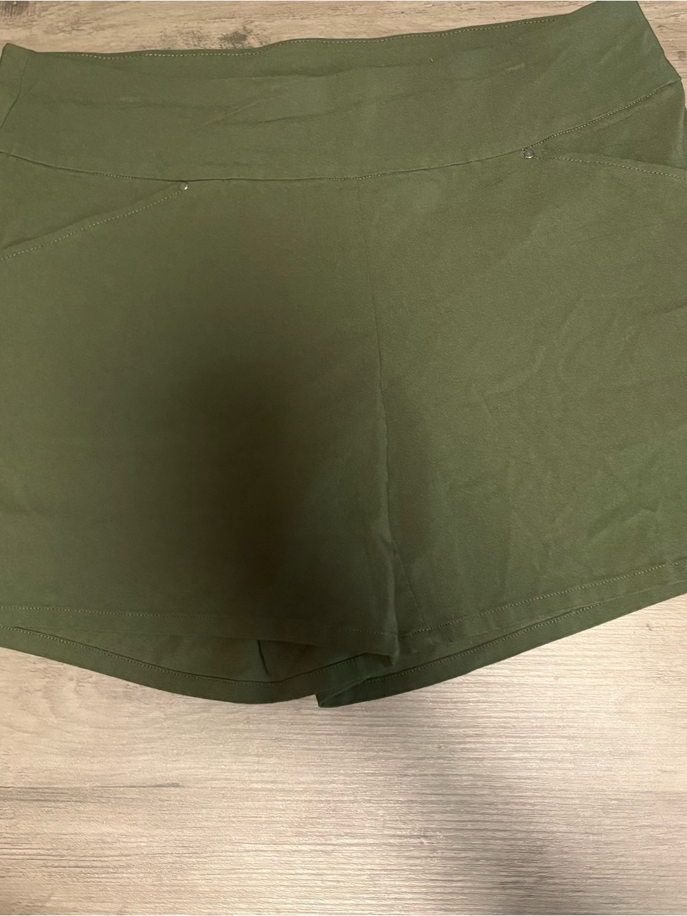 INC International Concepts Olive Athletic Performance Shorts size 12